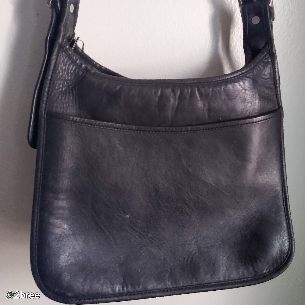 Coach Black Leather Crossbody Purse